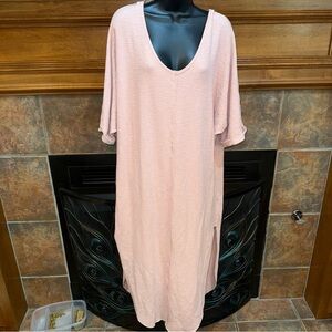 Bluivy Soft Pink maxi dress- Boho hippy vibes